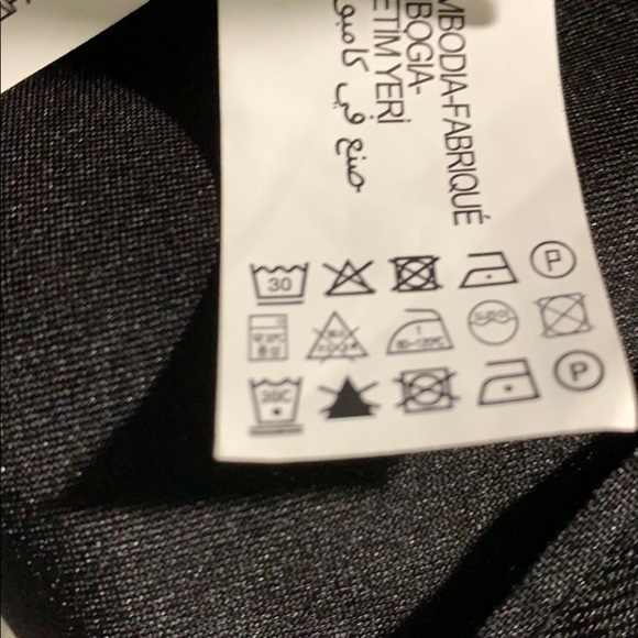 NWT. Zara Black Lace Tuxedo Mid-rise Pants Size XS - Picture 7 of 7